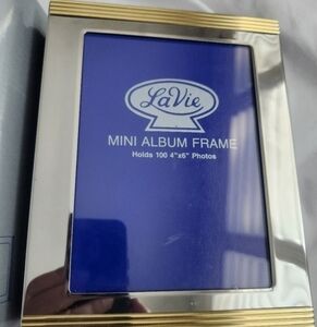 NWOB Picture Album by LaVie, Silvertone with Brass Accents